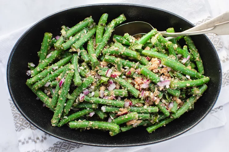 Green Bean Salad with Basil, Balsamic, and Parmesan