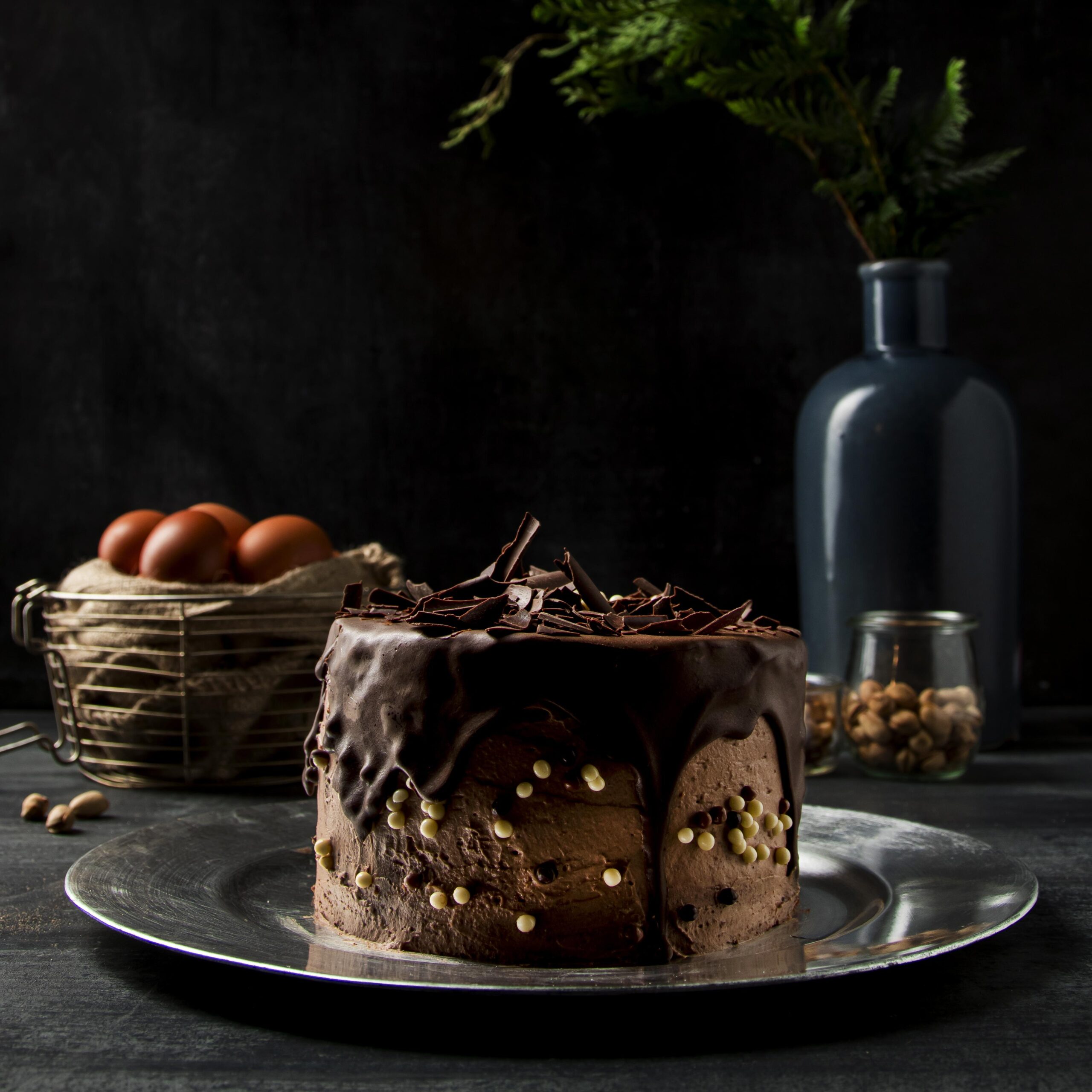 Quick & Easy Vegan Chocolate Cake with Berries