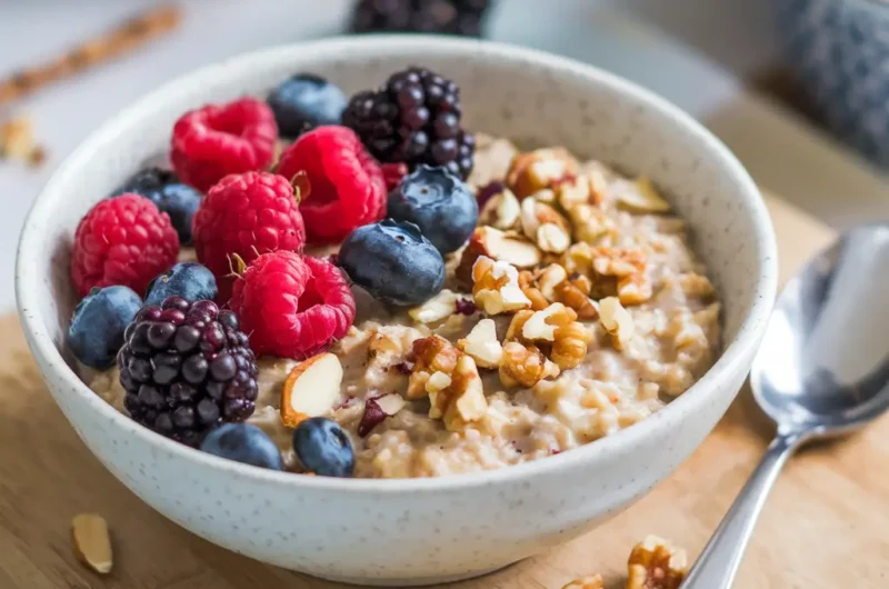 5 Minutes Cinnamon-Spiced Oatmeal