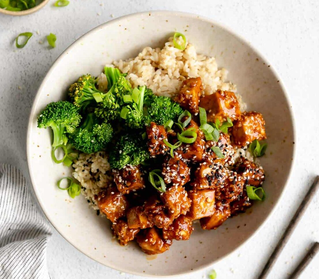 Baked Sesame Tofu Crisps