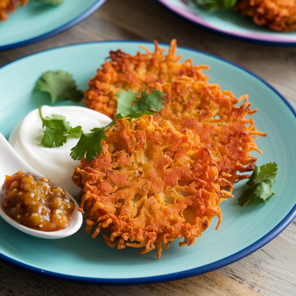 Indian-Spiced Sweet Potato Fritters/Pakoray