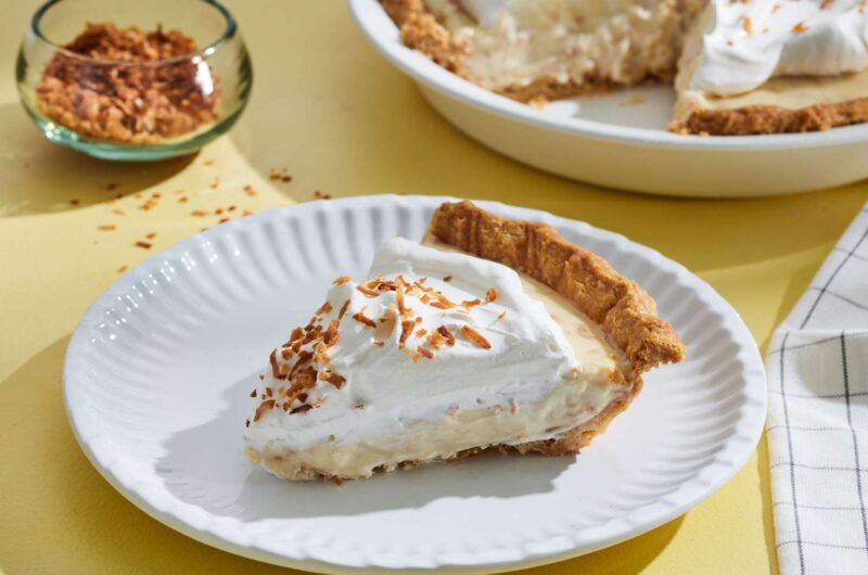 Healthy Coconut Cream Pie (Vegan + GF)